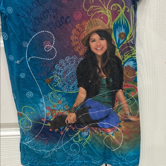 Disney Blue and Multicolor Kids Tee with Character Print - Picture 8 of 8